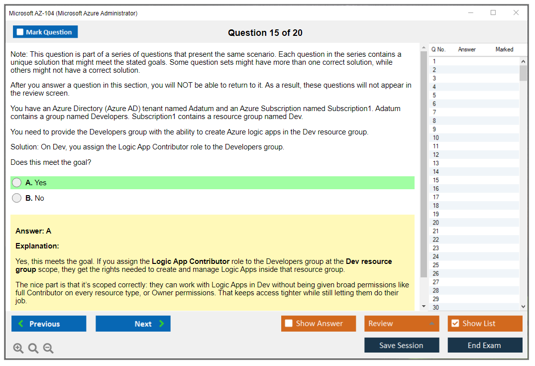 Microsoft AZ-104 (Microsoft Azure Administrator) Exam Simulator Test Engine Exam Prep 15