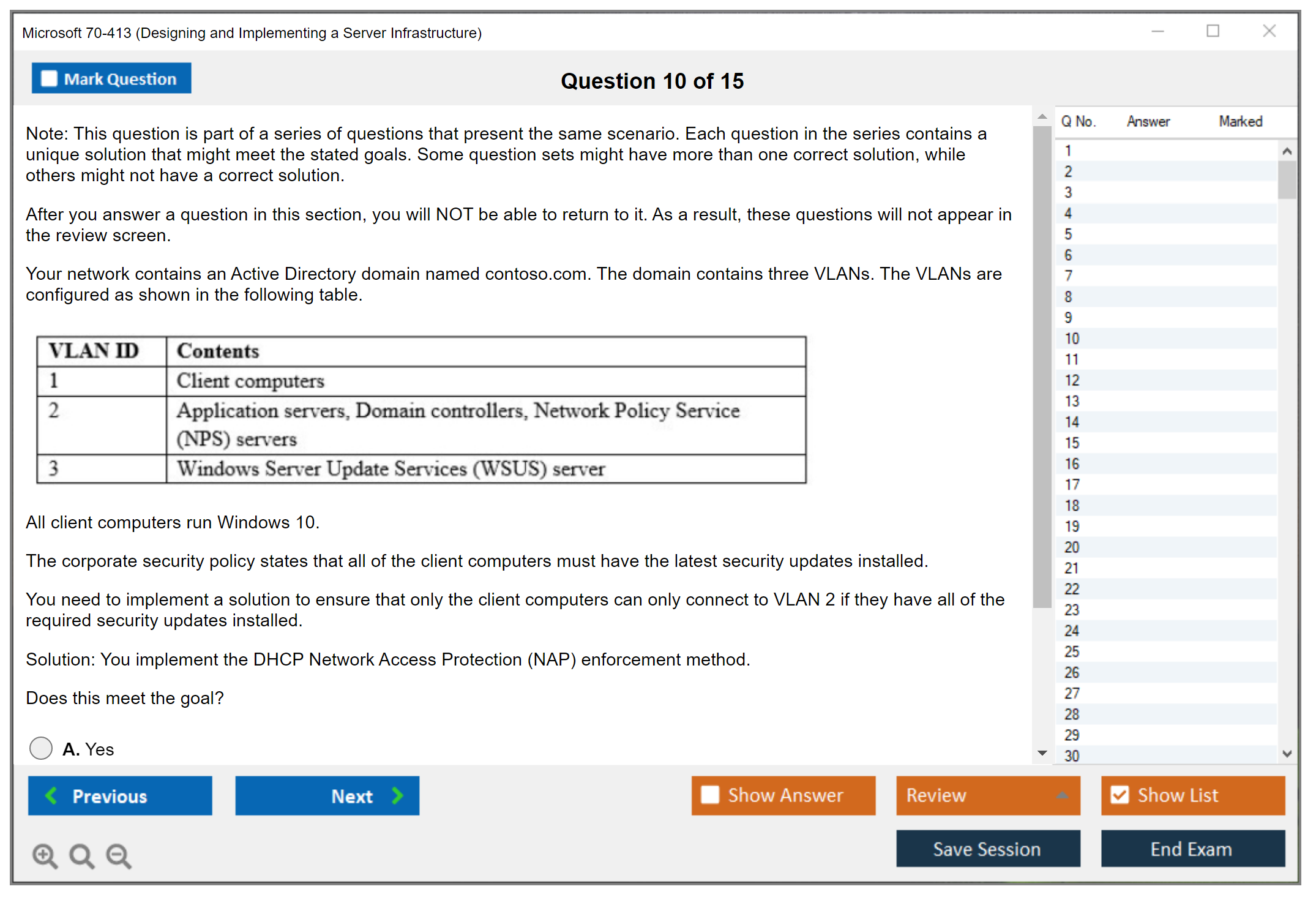 Microsoft 70-413 (Designing and Implementing a Server Infrastructure) Exam Simulator Test Engine Exam Prep 10