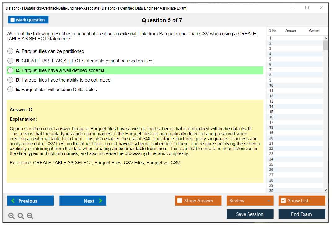 Databricks Databricks-Certified-Data-Engineer-Associate (Databricks Certified Data Engineer Associate Exam) Exam Simulator Test Engine Exam Prep 5