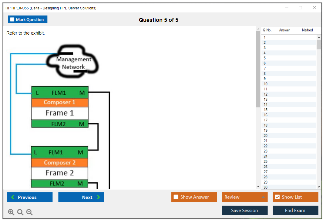 HP HPE0-S55 (Delta - Designing HPE Server Solutions) Exam Simulator Test Engine Exam Prep 5