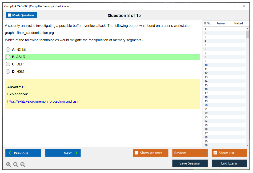CompTIA CAS-005 (CompTIA SecurityX Certification Exam) Exam Simulator Test Engine Exam Prep 8