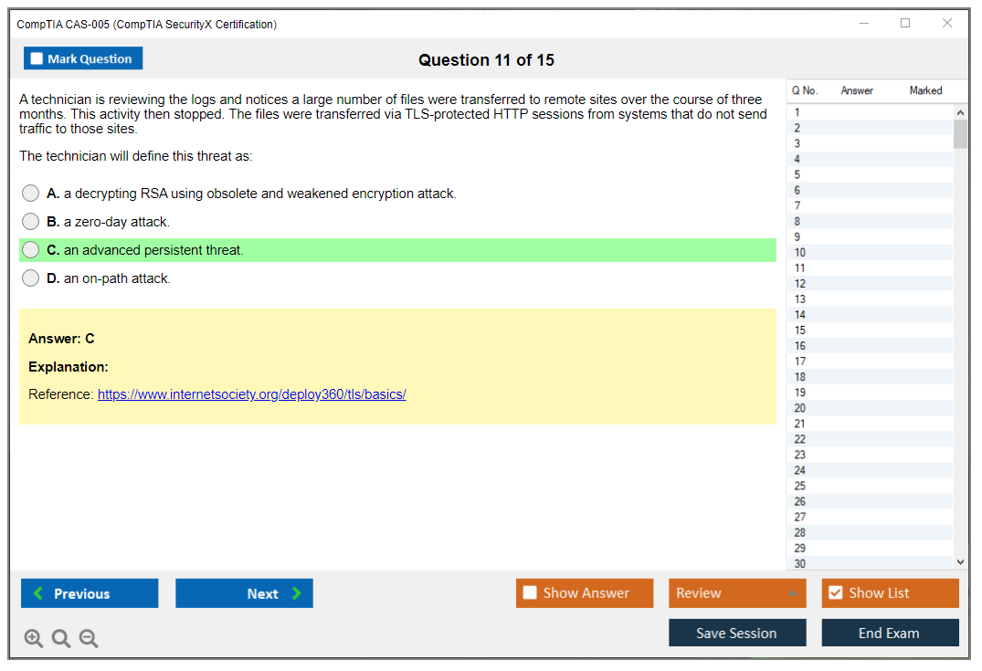 CompTIA CAS-005 (CompTIA SecurityX Certification Exam) Exam Simulator Test Engine Exam Prep 11