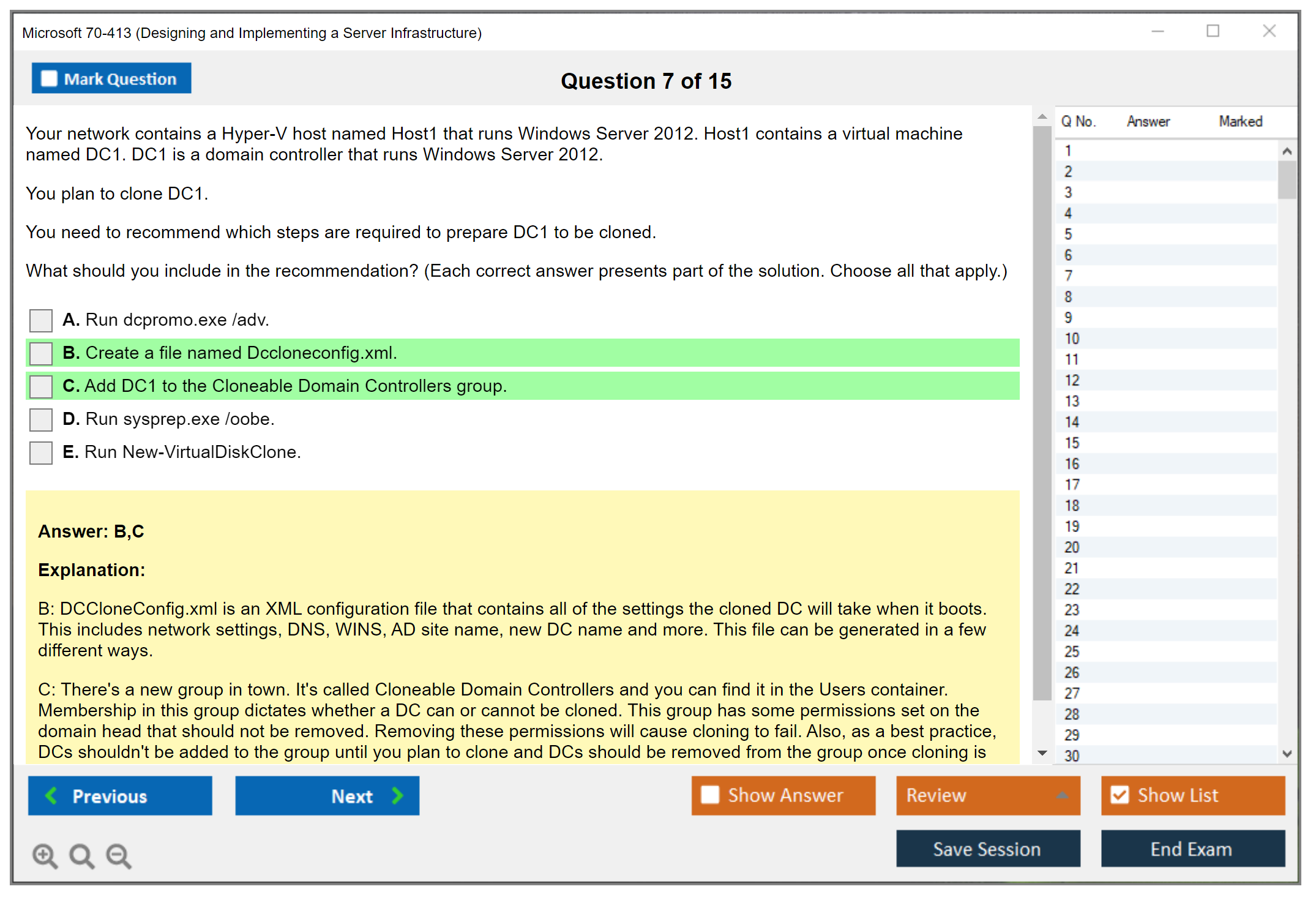 Microsoft 70-413 (Designing and Implementing a Server Infrastructure) Exam Simulator Test Engine Exam Prep 7