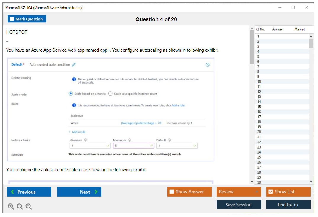 Microsoft AZ-104 (Microsoft Azure Administrator) Exam Simulator Test Engine Exam Prep 4