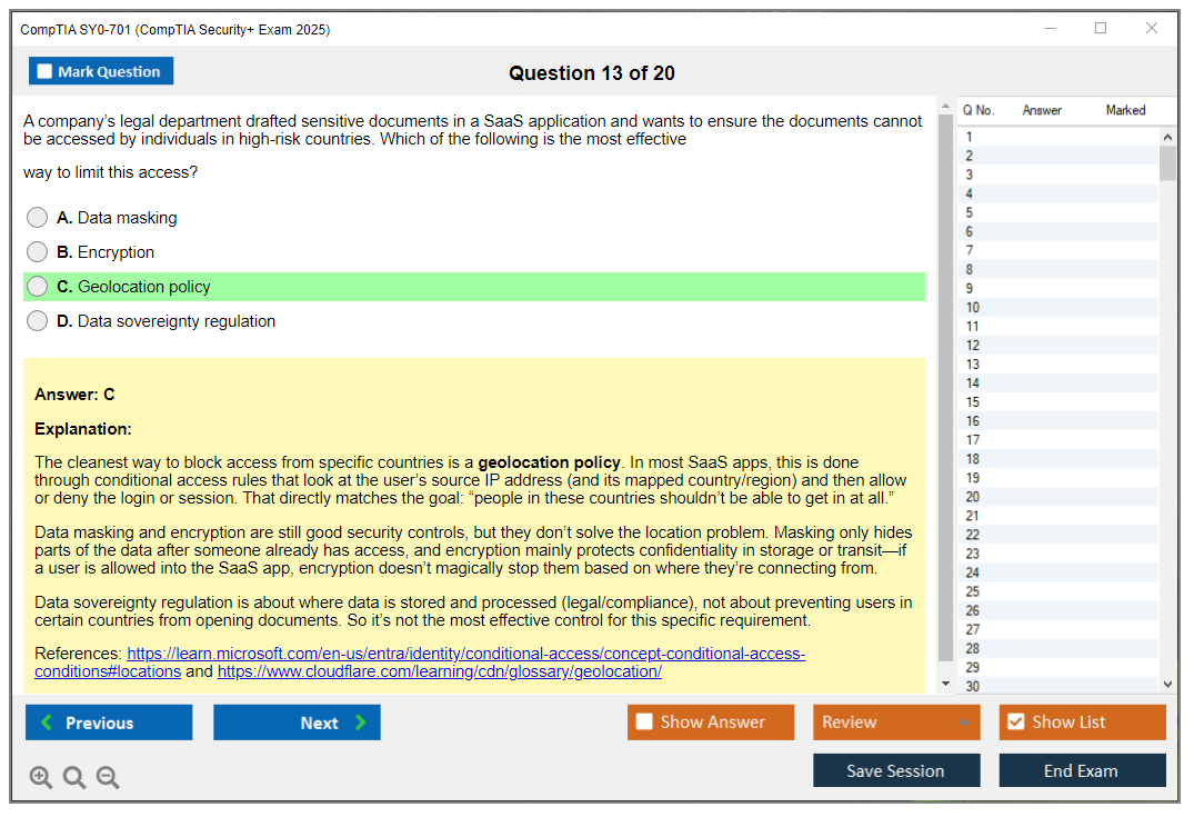 CompTIA SY0-701 (CompTIA Security+ Exam) Exam Simulator Test Engine Exam Prep 13