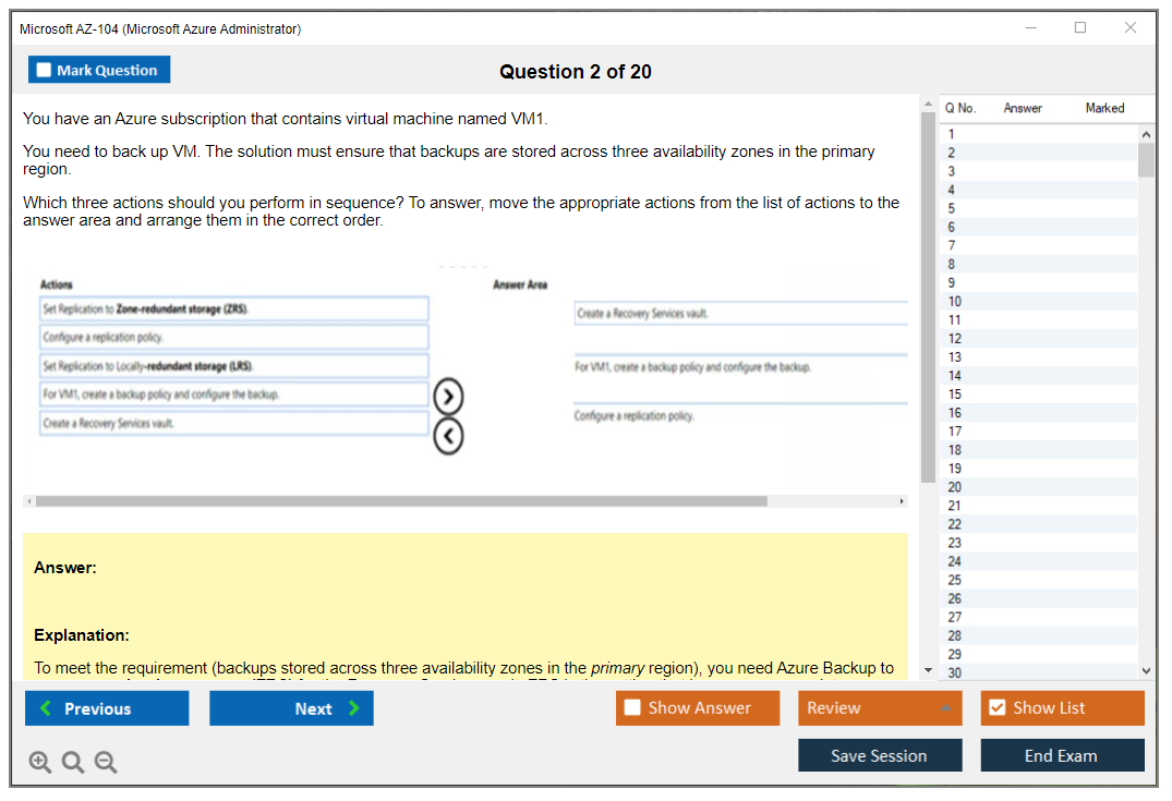 Microsoft AZ-104 (Microsoft Azure Administrator) Exam Simulator Test Engine Exam Prep 2