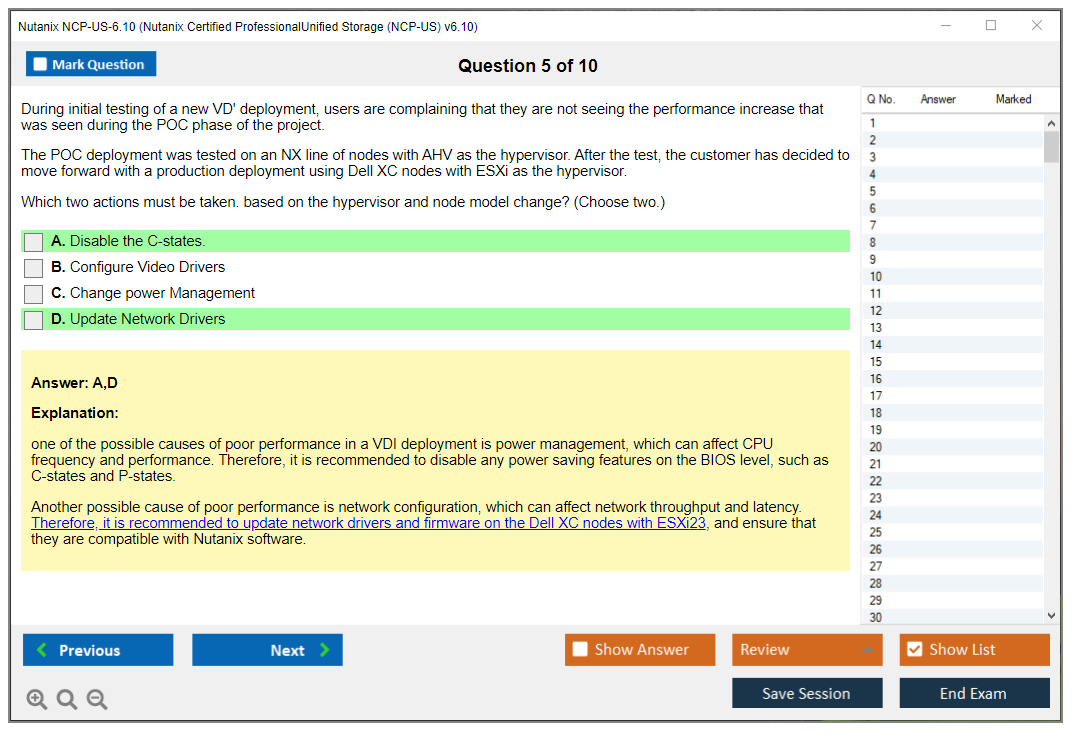 Nutanix NCP-US-6.10 (Nutanix Certified ProfessionalUnified Storage (NCP-US) v6.10) Exam Simulator Test Engine Exam Prep 5