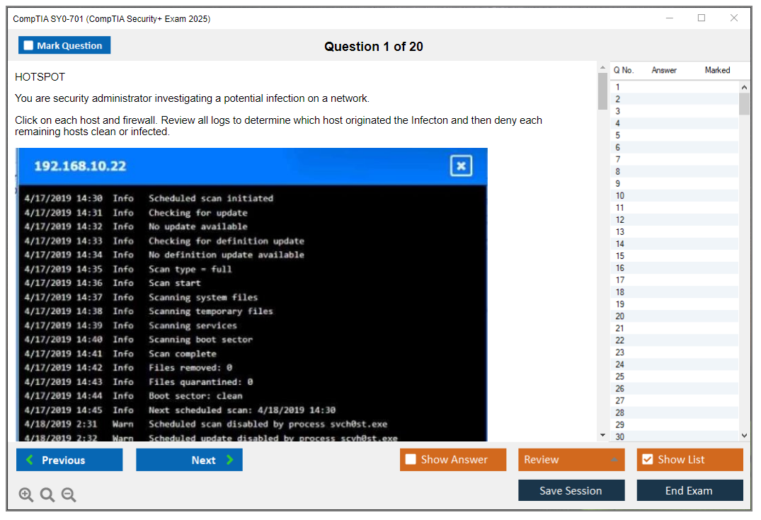 CompTIA SY0-701 (CompTIA Security+ Exam) Exam Simulator Test Engine Exam Prep 1