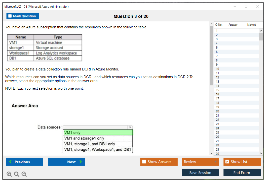 Microsoft AZ-104 (Microsoft Azure Administrator) Exam Simulator Test Engine Exam Prep 3