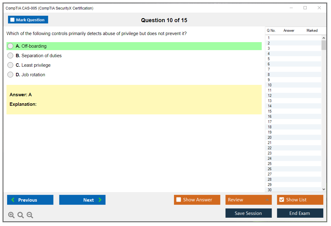 CompTIA CAS-005 (CompTIA SecurityX Certification Exam) Exam Simulator Test Engine Exam Prep 10