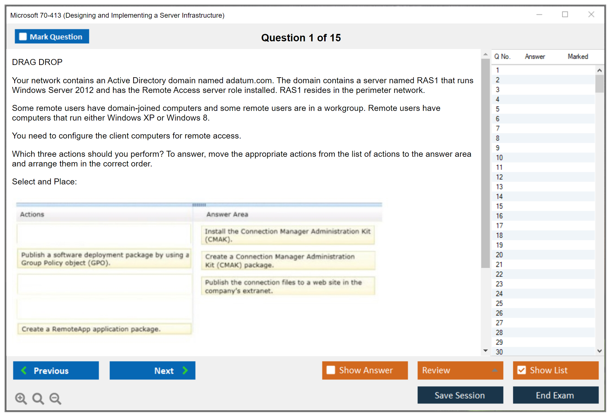 Microsoft 70-413 (Designing and Implementing a Server Infrastructure) Exam Simulator Test Engine Exam Prep 1