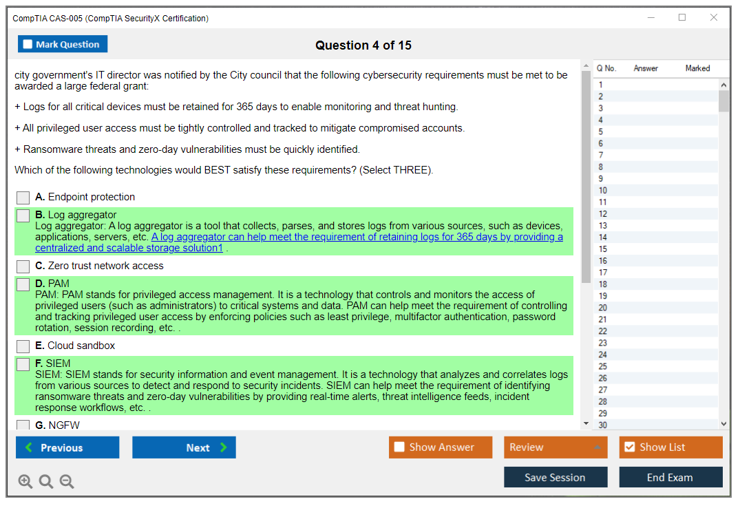 CompTIA CAS-005 (CompTIA SecurityX Certification Exam) Exam Simulator Test Engine Exam Prep 4