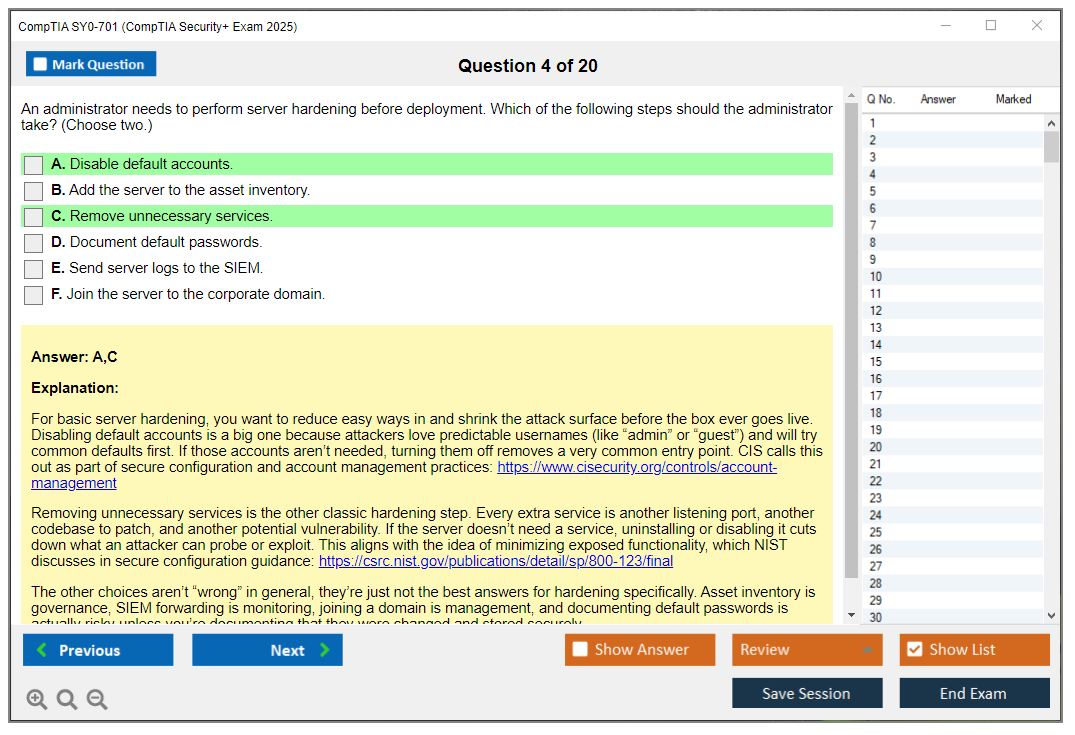 CompTIA SY0-701 (CompTIA Security+ Exam) Exam Simulator Test Engine Exam Prep 4