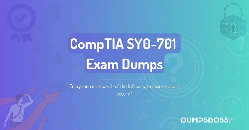 Encryption uses which of the following to ensure data is secure?