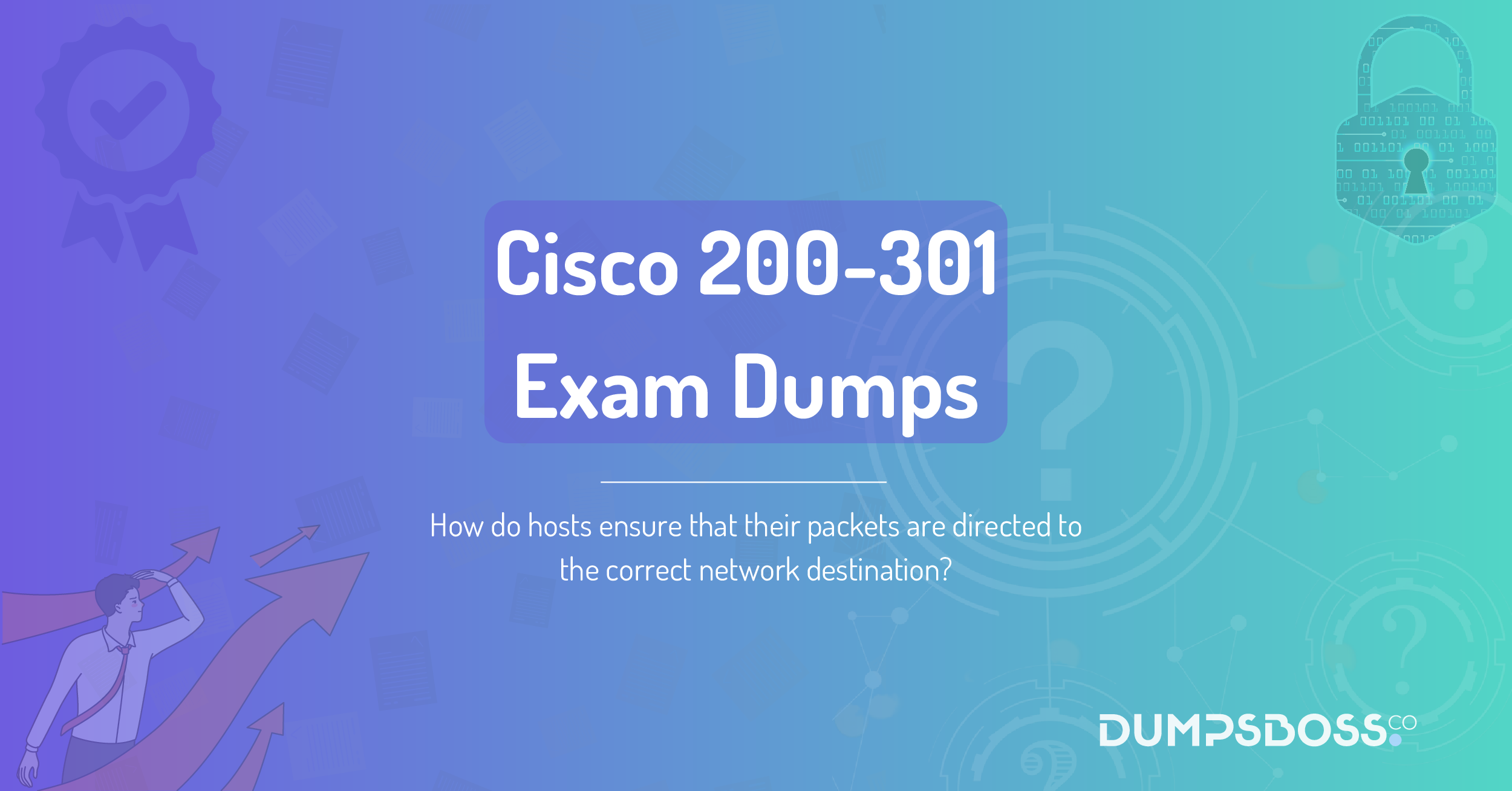 How do hosts ensure that their packets are directed to the correct network destination?