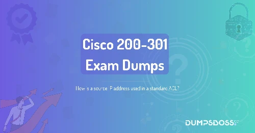 How is a source IP address used in a standard ACL?