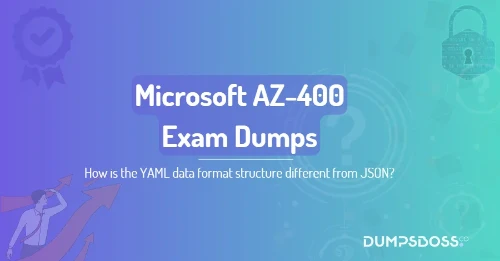 How is the YAML data format structure different from JSON?