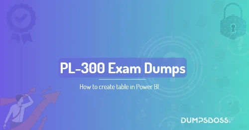 How to create table in Power BI