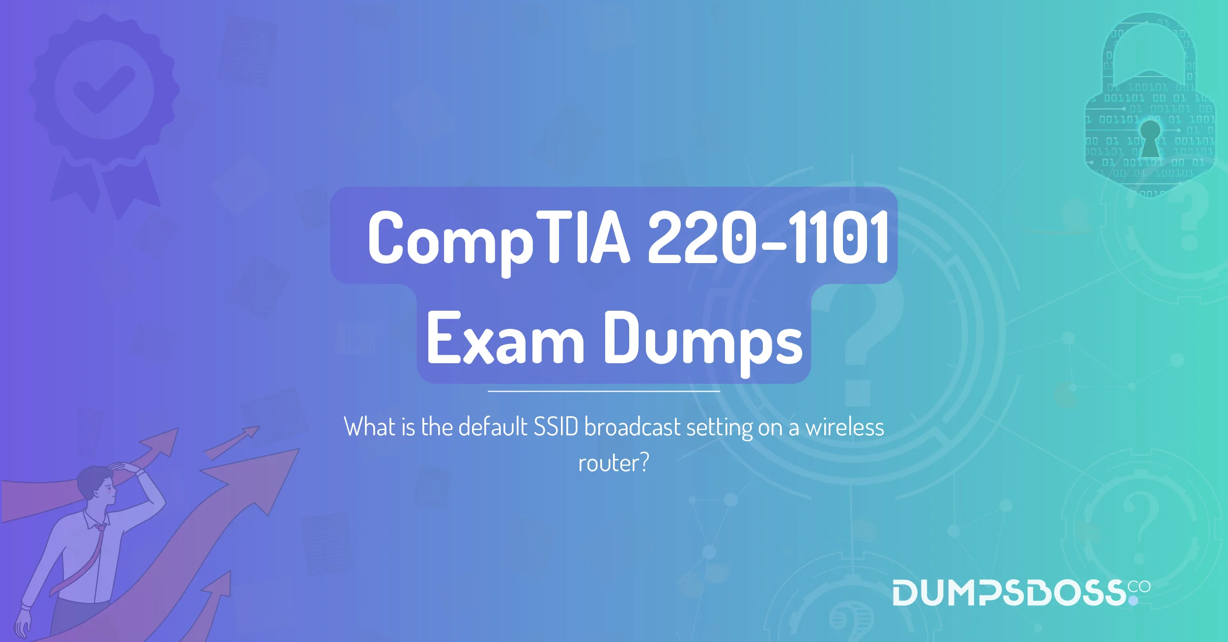 What is the default SSID broadcast setting on a wireless router?