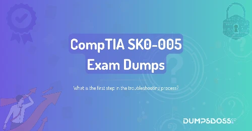What is the first step in the troubleshooting process?