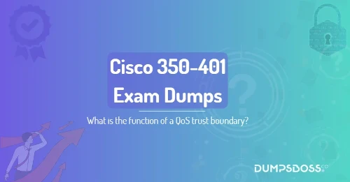 What is the function of a QoS trust boundary?