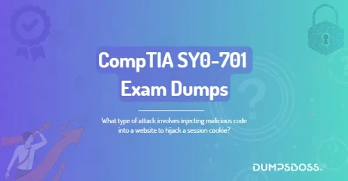 What type of attack involves injecting malicious code into a website to hijack a session cookie?