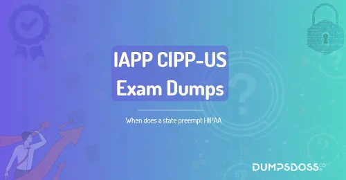 When does a state preempt HIPAA