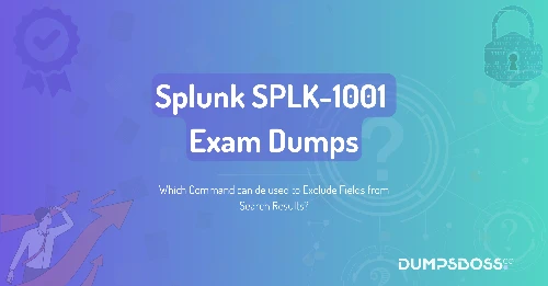 Which Command can de used to Exclude Fields from Search Results?