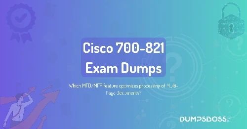 Which MFD/MFP feature optimizes processing of Multi-Page Documents?