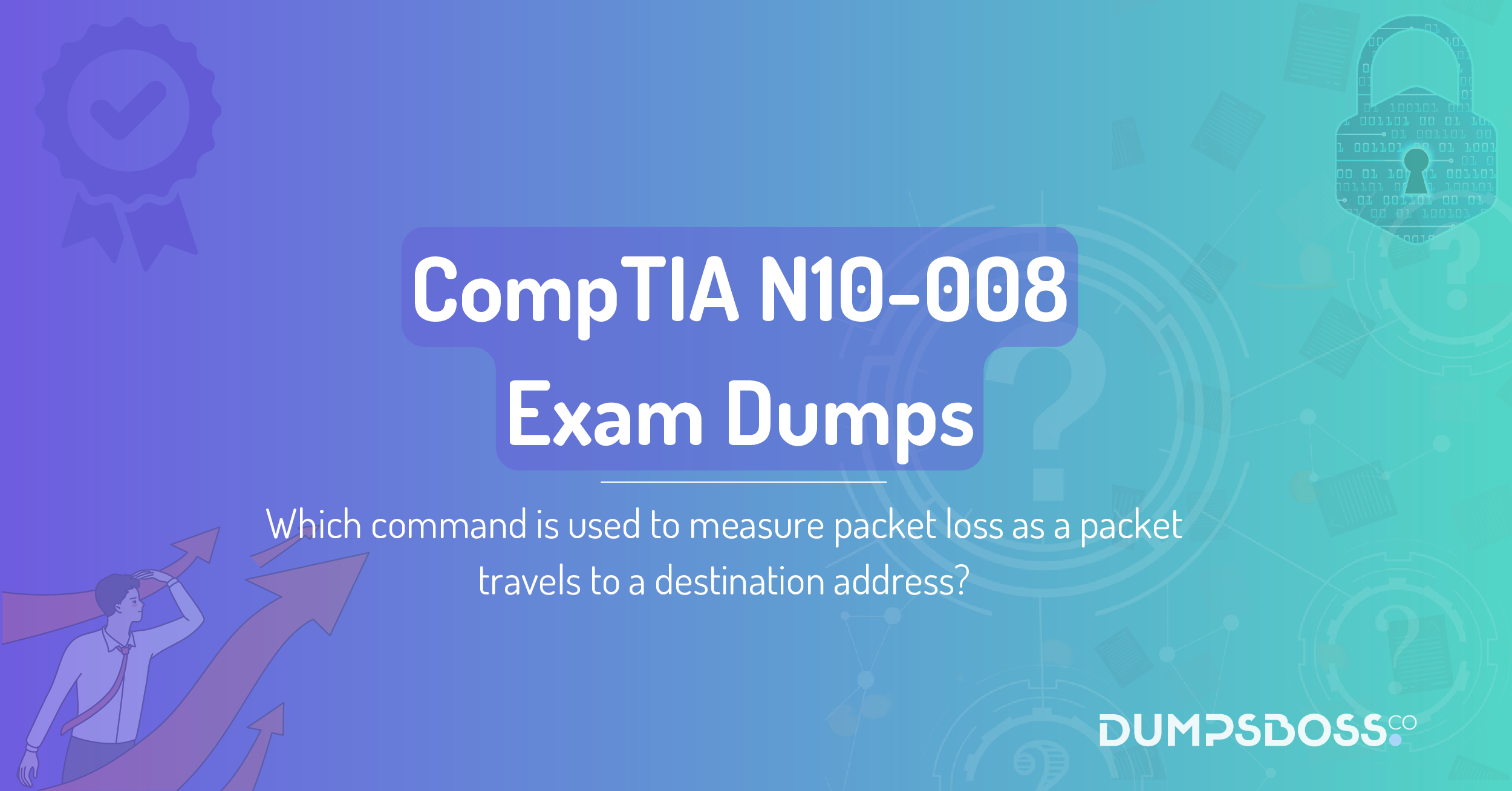 Which command is used to measure packet loss as a packet travels to a destination address?