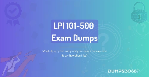 Which dpkg option completely removes a package and its configuration files?