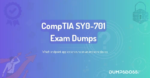 Which endpoint application runs on an endpoint device