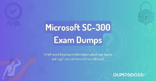Which event log present information about user logons and logoffs in a Windows Domain Network
