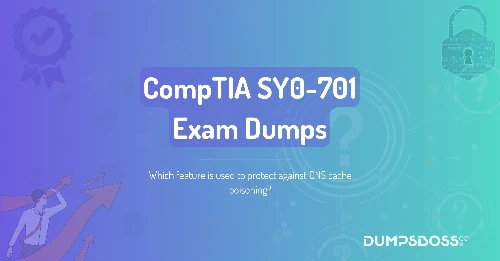 Which feature is used to protect against DNS cache poisoning?