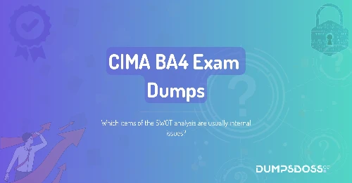 Which items of the SWOT analysis are usually internal issues?
