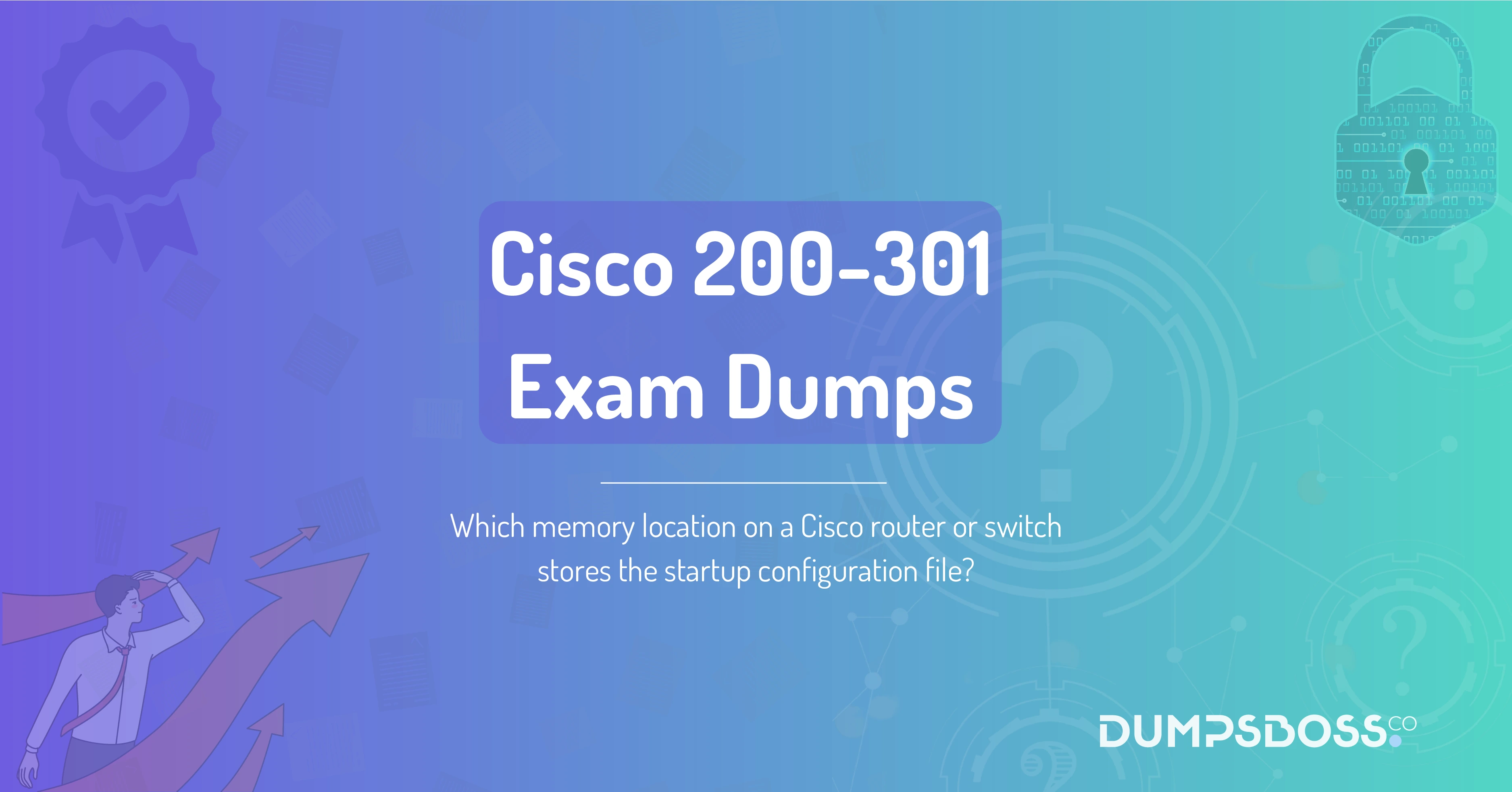 Which memory location on a Cisco router or switch stores the startup configuration file?