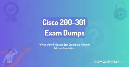 Which of the Following Best Describes a Network Address Translation?