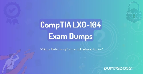 Which of the following Commands Creates an Archive?
