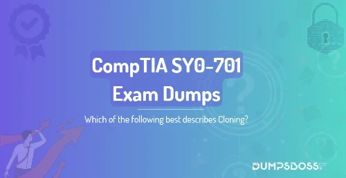 Which of the following best describes Cloning?