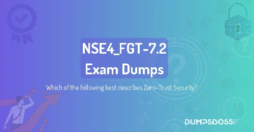 Which of the following best describes Zero-Trust Security?