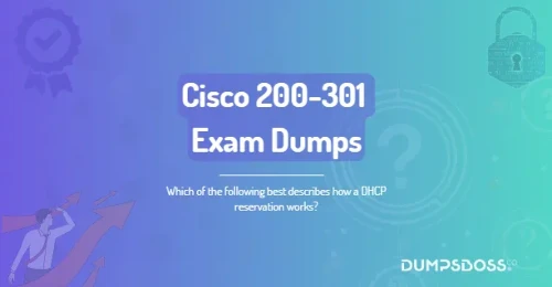 Which of the following best describes how a DHCP reservation works?