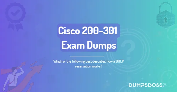 Which of the following best describes how a DHCP reservation works?