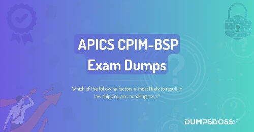 Which of the following factors is most likely to result in low shipping and handling costs?