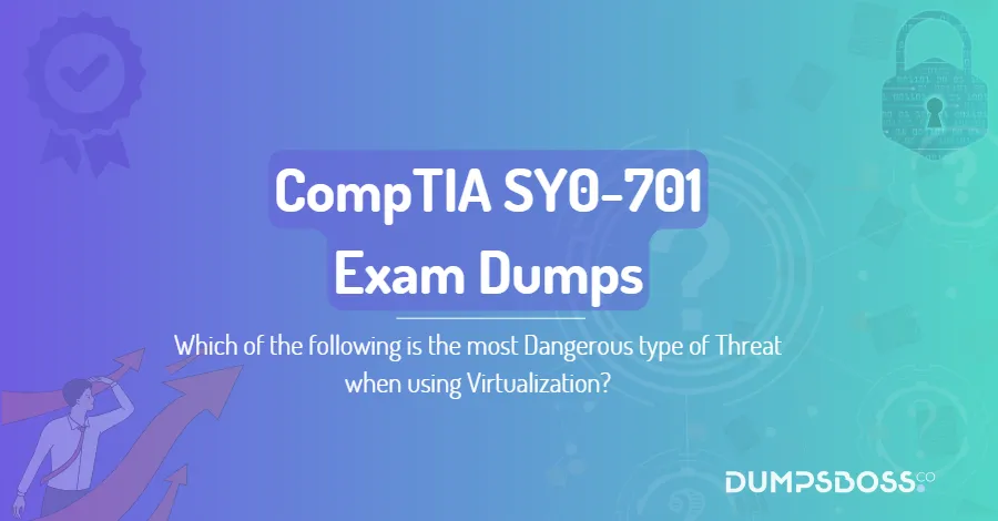 Which of the following is the most Dangerous type of Threat when using Virtualization?