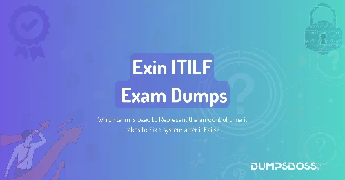 Which term is used to Represent the amount of time it takes to Fix a system after it Fails?