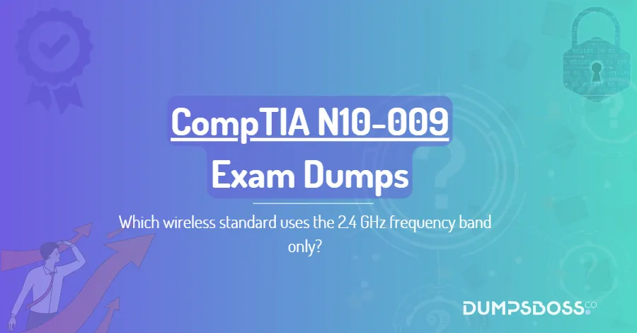 Which wireless standard uses the 2.4 GHz frequency band only?