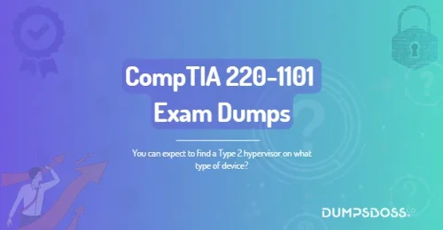 You can expect to find a Type 2 hypervisor on what type of device?