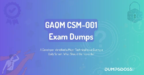 A Developer Identified a Major Technical Issue During a Daily Scrum. What Should the Team do?