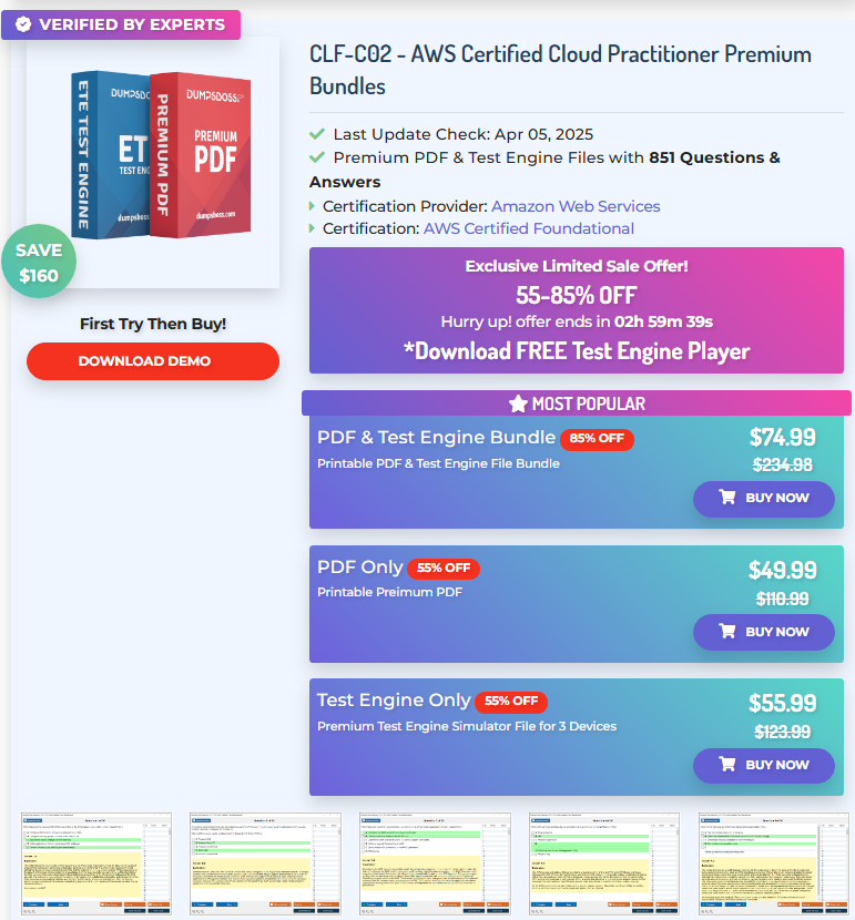 How much is the AWS Cloud Practitioner Exam