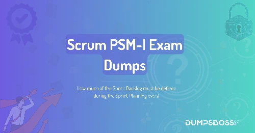How much of the Sprint Backlog must be defined during the Sprint Planning event